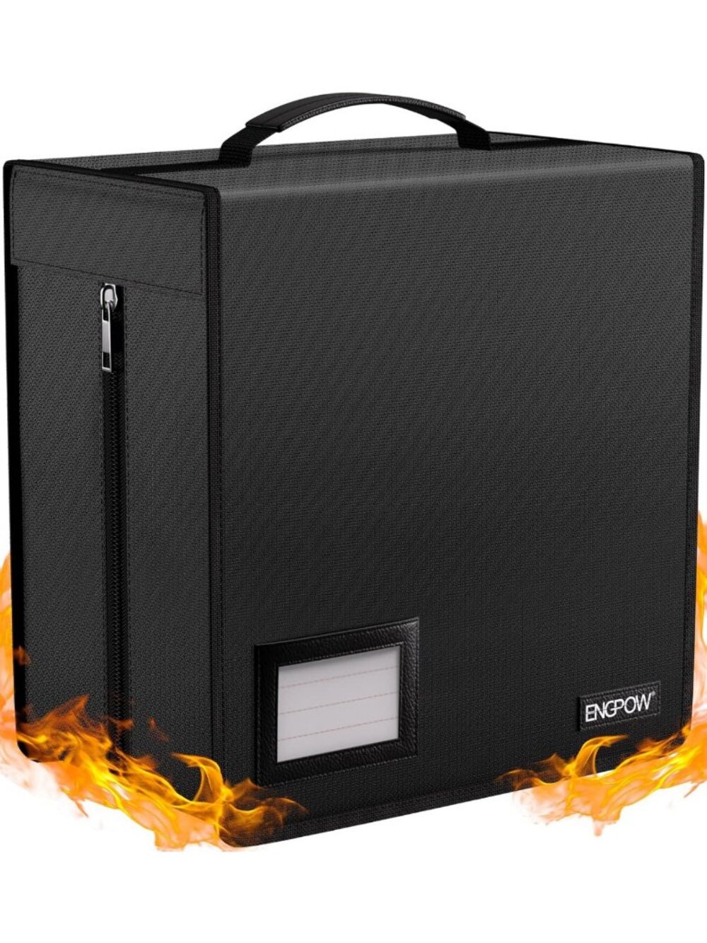 Fireproof CD/DVD Storage Case, 400 Capacity Media Organizer, Portable Wallet for